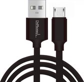 DrPhone Gold Label - Gevlochten Oplaadkabel - Micro USB - Optimaal Accuduur - Voor  Apparaten met Micro USB