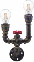 Industriële 2-lichts Wandlamp Tap - Funnylights Nidoran