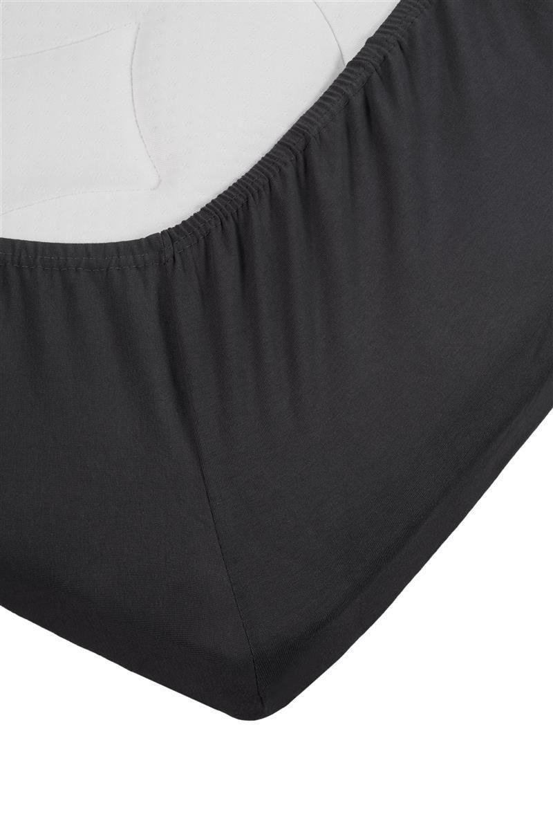 Hälsing Jersey Splittopper Hoeslaken - Antraciet (extra hoge hoek