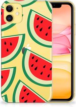 Back Case Geschikt voor iPhone 11 Siliconen Case Watermelons