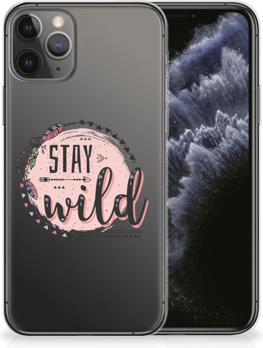 Apple iPhone 11 Pro Telefoonhoesje met Naam Boho Stay Wild