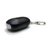 Persoonlijk alarm - zwart - 130 decibel - zelfverdediging - LED lamp - LED noodsignaal - Sleutelhanger - inclusief batterijen