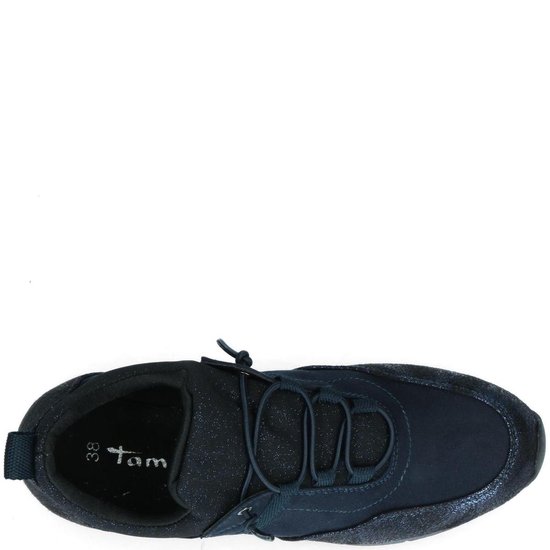 Tamaris Daki Sneaker Dames Blauw / Zwart | bol.com