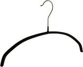 De Kledinghanger Gigant - 30 x Blouse / shirthanger metaal met zwarte anti-slip coating, 36 cm