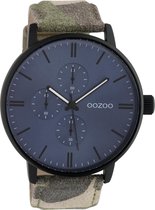 OOZOO Timepieces Camouflage/Zwart horloge  (50 mm) - Meerkleurig