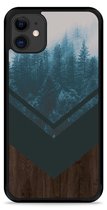 iPhone 11 Hardcase hoesje Forest wood - Designed by Cazy