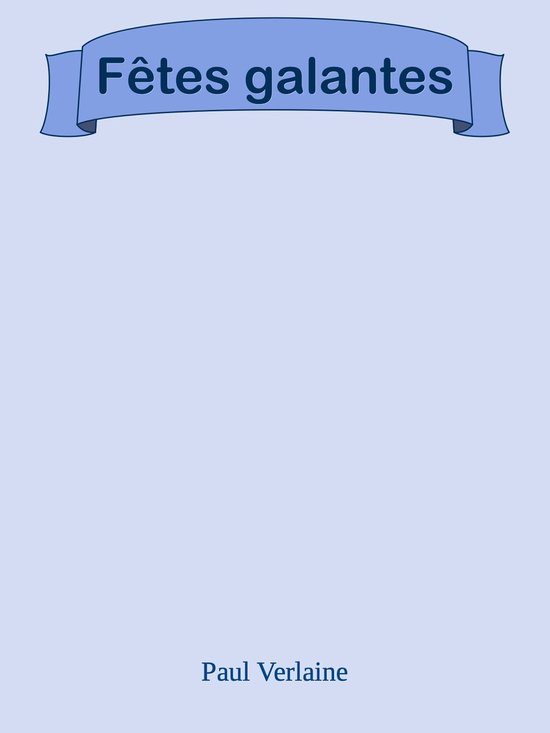 Fêtes galantes - cover