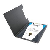 Goodline® - A4 Klembord met Omslag Rapportmap / Diplomamap / Certificaat Mappen - Houtpatroon Zwart
