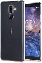 Hoesje Geschikt voor: Nokia 7 Plus - Silicone - Transparant