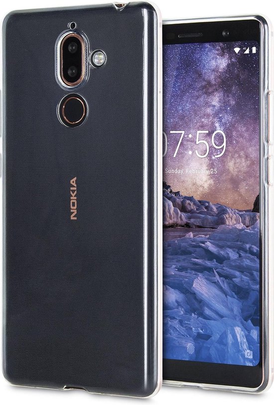 Jong annuleren Regenjas Nokia 7 Plus - Silicone Hoesje - Transparant | bol.com