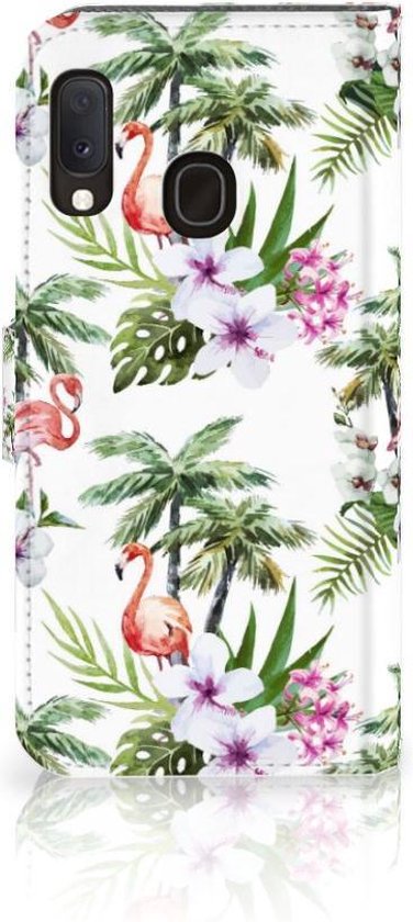 Coque Téléphone Samsung Galaxy A20e Protection Téléphone Palms Flamingo