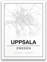 Poster/plattegrond UPPSALA - A4