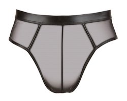 Wetlook Slip Met Open Achterkant - Zwart