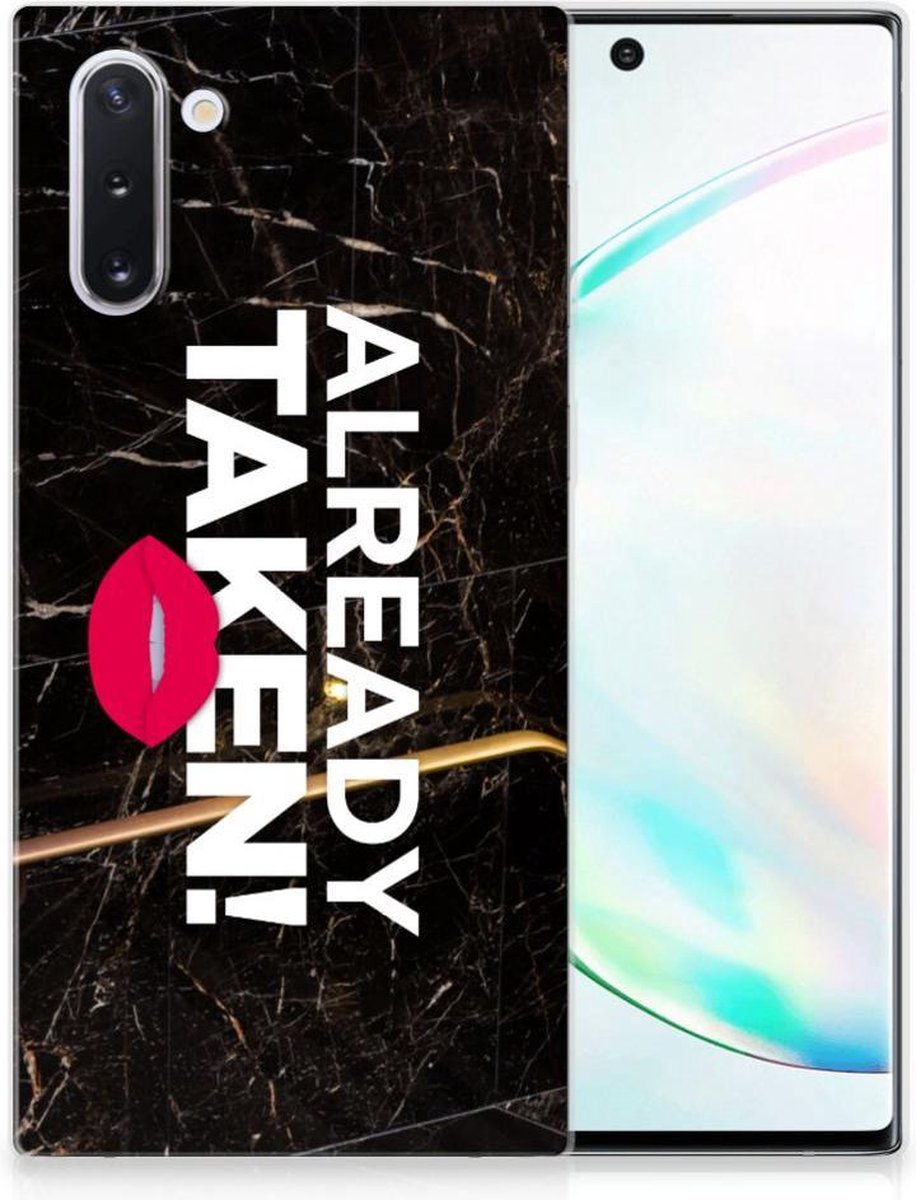 Samsung Galaxy Note 10 Siliconen hoesje met naam Already Taken Black