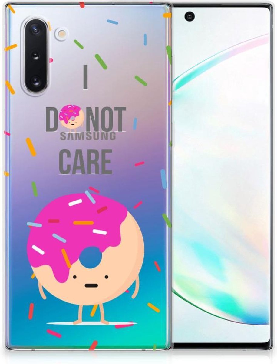 Samsung Galaxy Note 10 Siliconen Case Donut Roze
