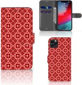 Geschikt voor iPhone 11 Pro Max Telefoon Hoesje Batik Red
