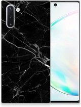 TPU Siliconen Hoesje Samsung Galaxy Note 10 Marmer Zwart