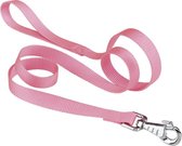 Feplast hondenriem roze nylon - hondenlijn - honden uitlaatriem - 120*2cm
