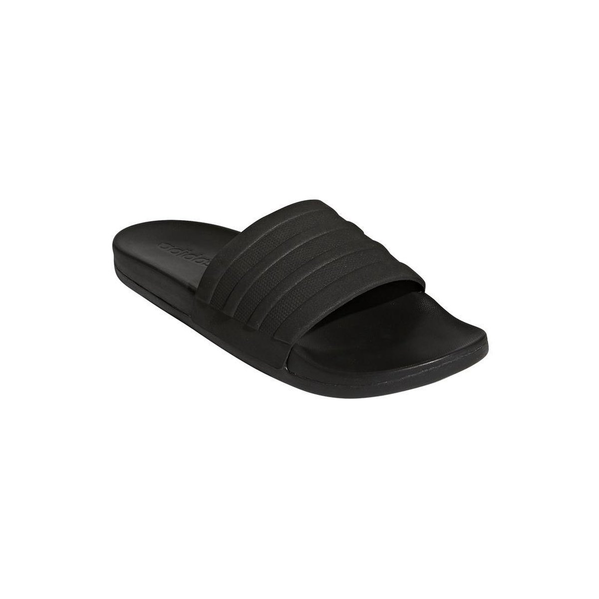 adidas adilette cloudfoam mono slippers zwart heren adidas adilette cloudfoam mono slippers zwart heren