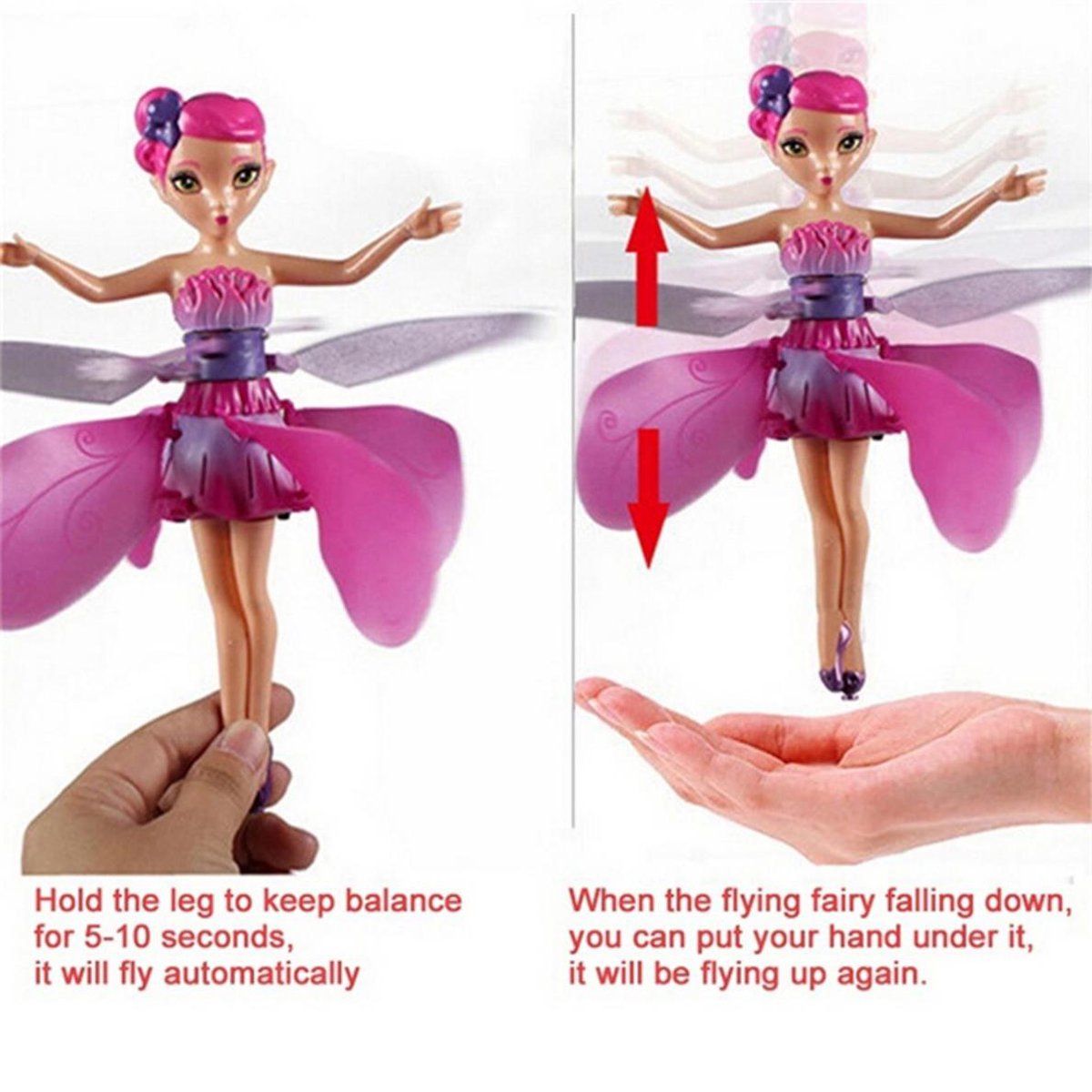 Vliegende fee - Interactief speelgoed - Vliegende pop - Educatief speelgoed  - Magie -... | bol.com