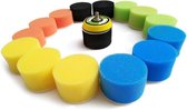 Set kleine sponzen (50 mm) voor schoonmaak, met adapter