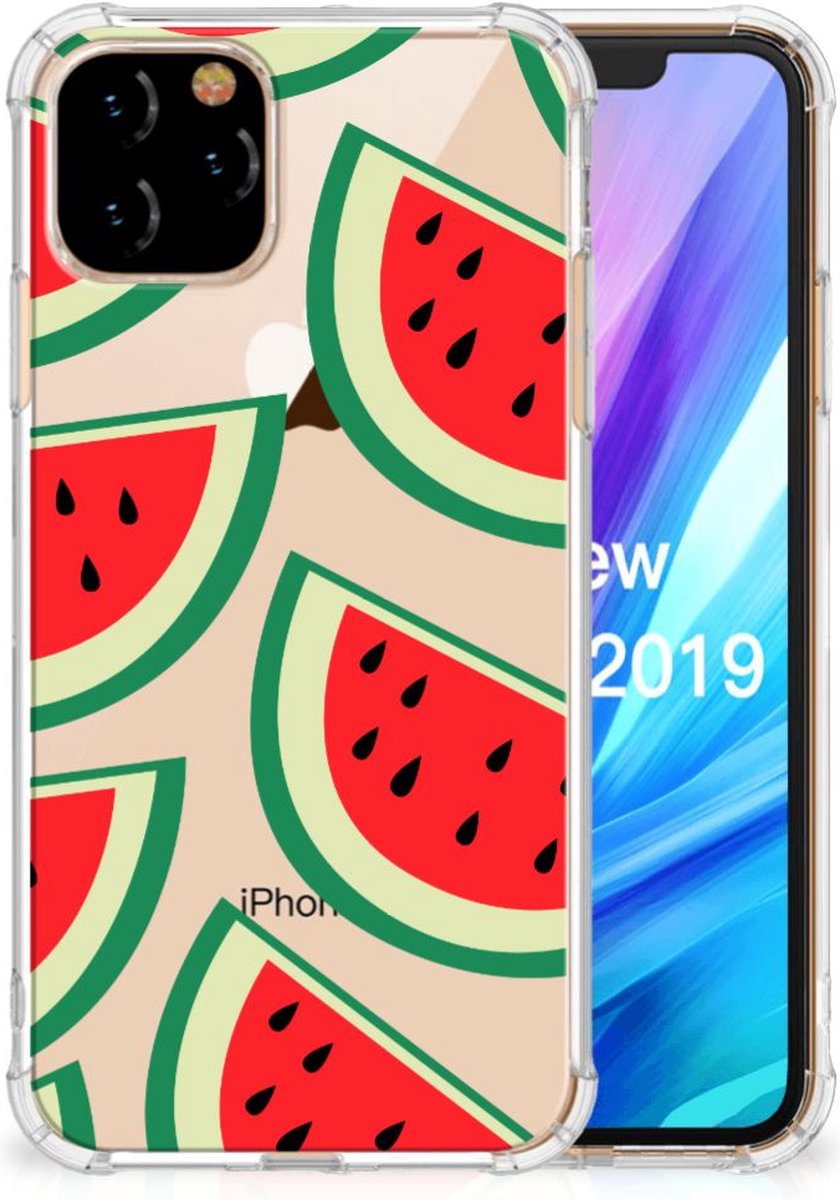 TPU Case Anti-Shock voor Apple iPhone 11 Pro Beschermhoes Watermelons