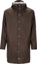 Rains Regenjassen Long Jacket Bruin Maat:XXS/XS