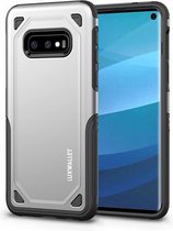 LUXWALLET® Samsung Galaxy S10e Case - Desert Armor Drop Proof Hoes - Metallic Silver
