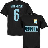 Uruguay Bentancur 6 Team T-Shirt - Zwart - S