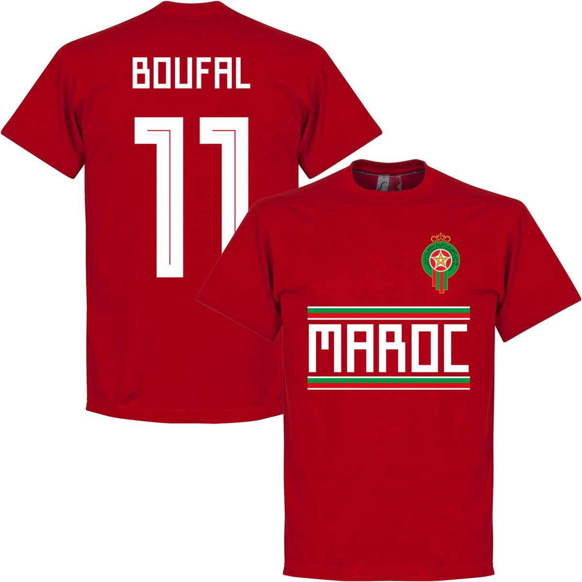 1200x1200.jpg Marokko Boufal 11 Team T-Shirt - XXL - Afbeelding 1