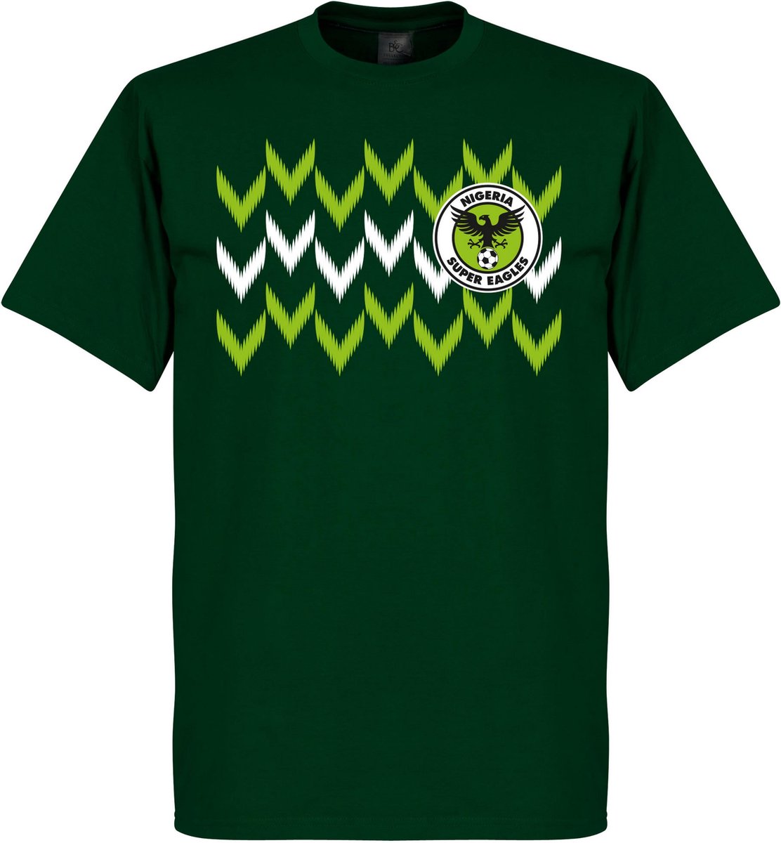 Nigeria 2018 Pattern T-Shirt - Donker Groen - M