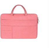 DrPhone S04 Laptop/Tablet Sleeve Case HandTas – Waterafstotend – Meerdere zakken - Geschikt tot 15 inch – Roze