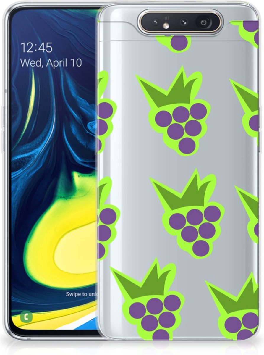 TPU Hoesje voor Samsung Galaxy A80 Siliconen Case Druiven