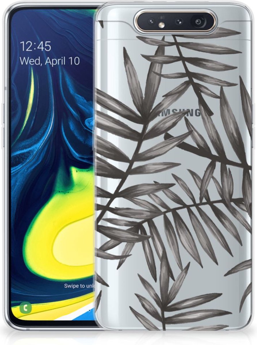 Samsung Galaxy A80 TPU Case Leaves Grey