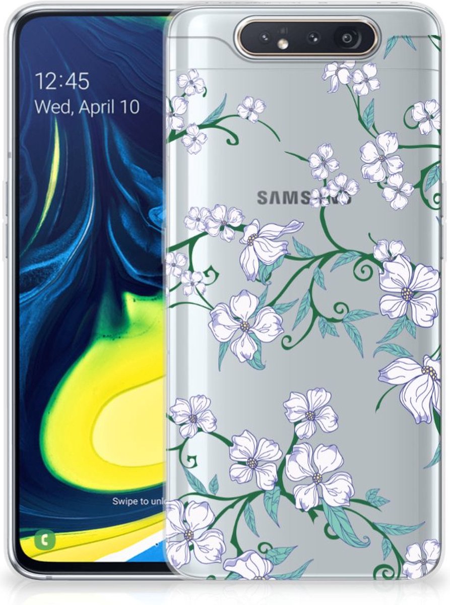 Samsung Galaxy A80 Uniek TPU Case Blossom White