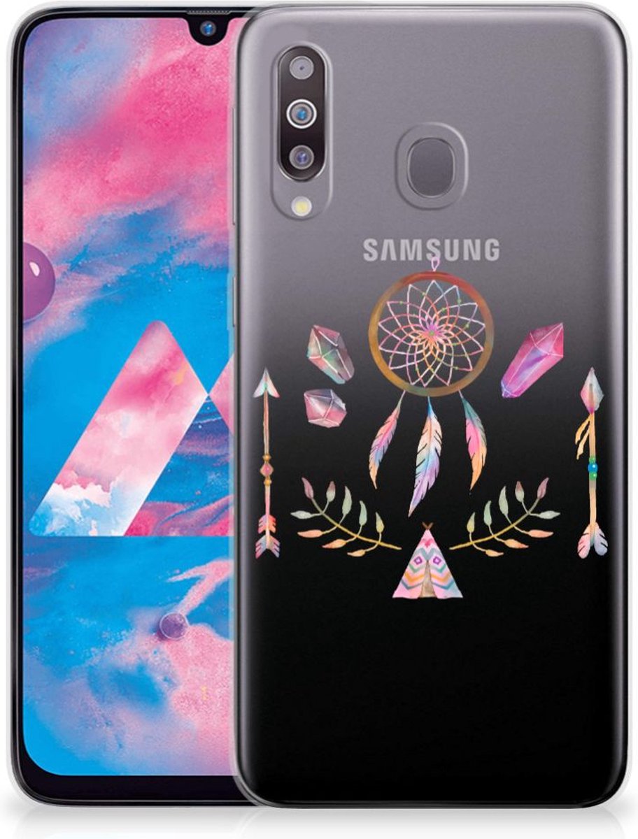 Samsung Galaxy M30 Telefoonhoesje met Naam Boho Dreamcatcher