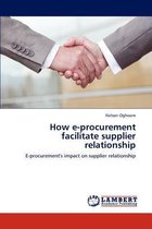 How E-Procurement Facilitate Supplier Relationship
