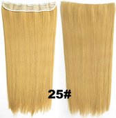 Clip in hairextensions 1 baan straight blond 25#