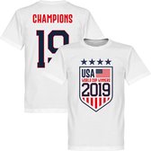 Verenigde Staten Winnaars WK 2019 T-Shirt - Wit - XXXL