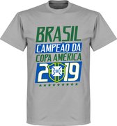 Brasil Campeao 2019 T-Shirt - Grijs - XXXXL