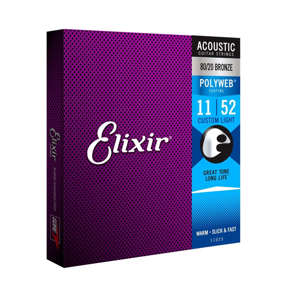 Elixir 11025 80/20 Bronze Polyweb Custom Light 11-52