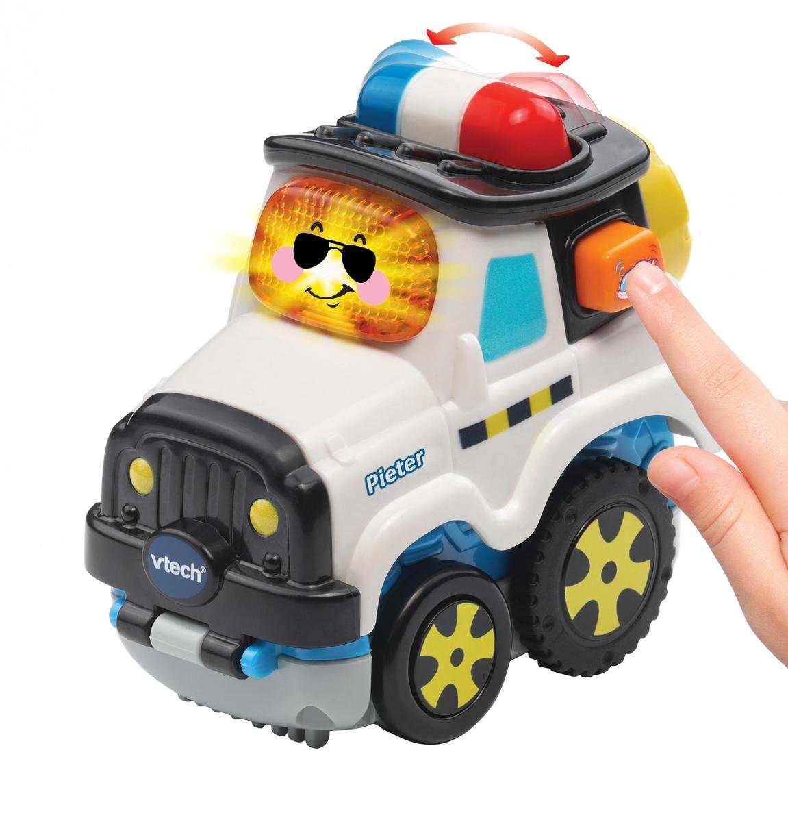 VTech Toet Toet Auto's Press & Go Pieter Politieauto - Educatief  Babyspeelgoed - 1 tot