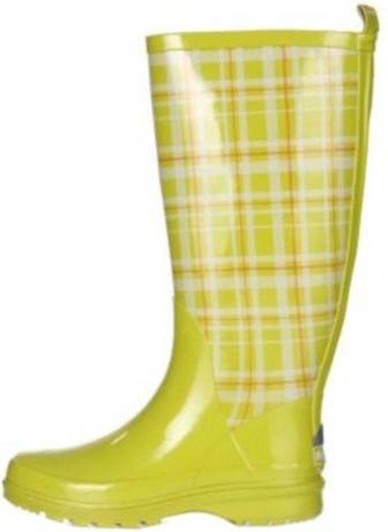 | Playshoes Regenlaarzen Geruit Rubber Dames Groen | Playshoes Regenlaarzen Geruit Rubber Dames Groen