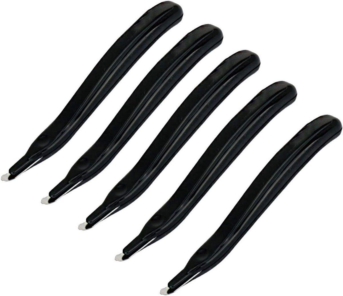 Nietverwijderaar Tool - Ontnieter Pen - Papier Sorteren - Ergonomisch Handvat - 5 Stuks - Zwart