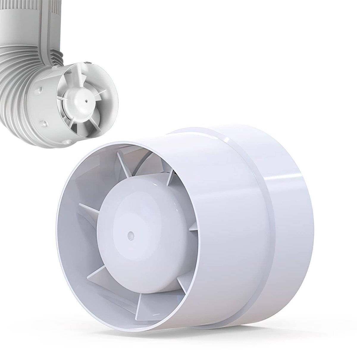 aladdien - Pipe Fan - Stil en Krachtig - Ideaal voor Ventilatie - 100mm/150mm - Ventilator - Huis en Keuken - Badkamer
