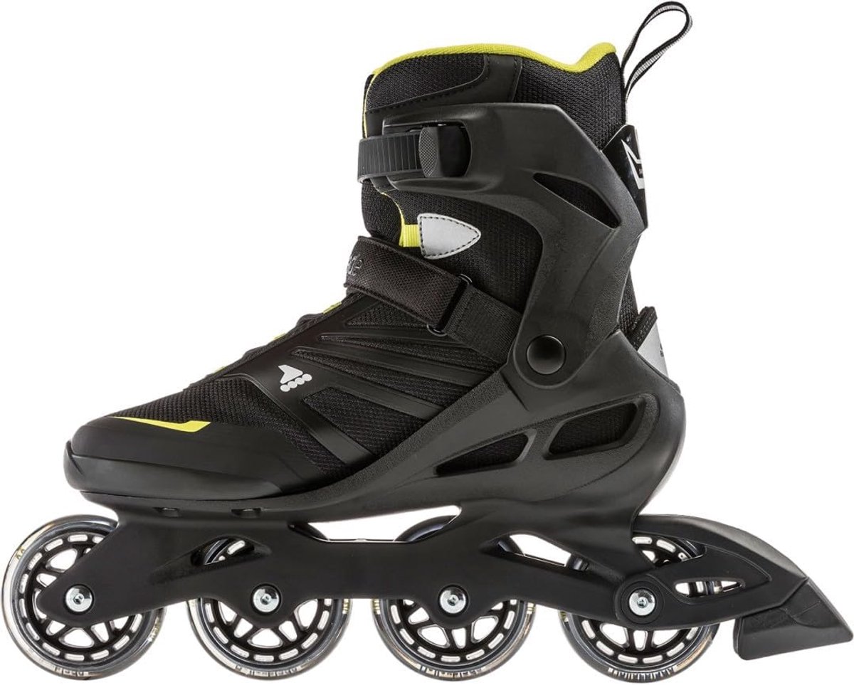Inline Skates - Skeelers Rolschaatsen - Beginners Leren - Hoge Schacht - 45.5 EU - Zwart
