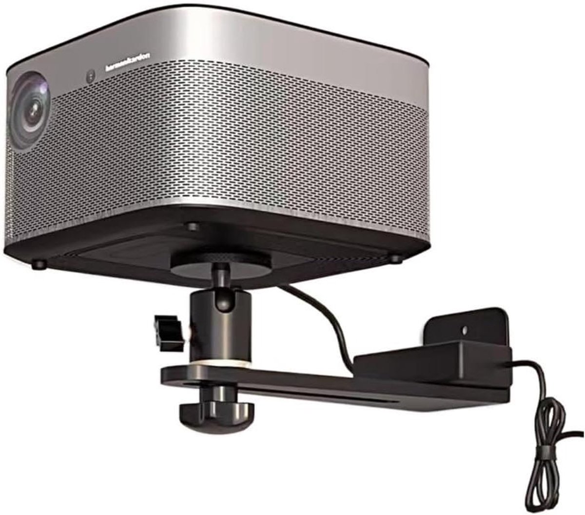 Projectorbeugel - Muurbeugel Beamer - Home Cinema - 360 Graden Rotatie - 5mm Dik - Zwart