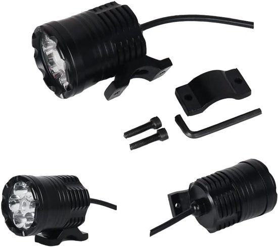 VHV - E-bike koplamp - LED voorlicht voor elektrische fiets - fiets koplamp waterbestendig - voor e-bike, e-step en scooter — afbeelding 3