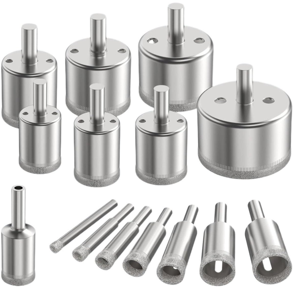 Metaalgecoate Boortjes - Gatenboor Bits - Tegels Boren - Grote Booropening - 90mm - Metaal