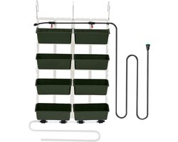 Verticale Plantenbak - Hangende Tuin - Balkon Vergroten - Geïntegreerde Druppelirrigatie - 93 x 67 cm - Donkergroen